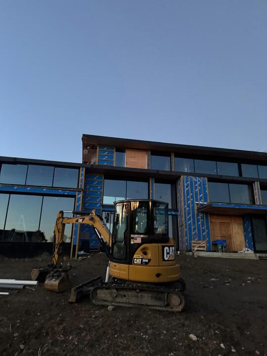New build with window installation underway